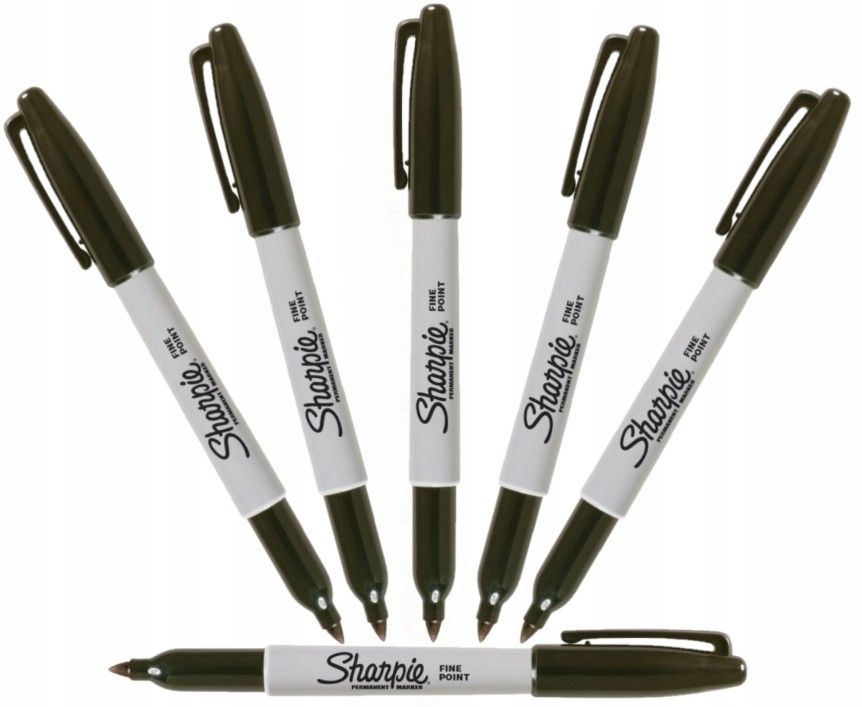  Sharpie permanentmarker schwarz 24 pcs. fein wasserdicht filmmarker in cd