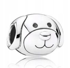  Md charms anhänger hündchen herz grau hund chihuahua steine | s925