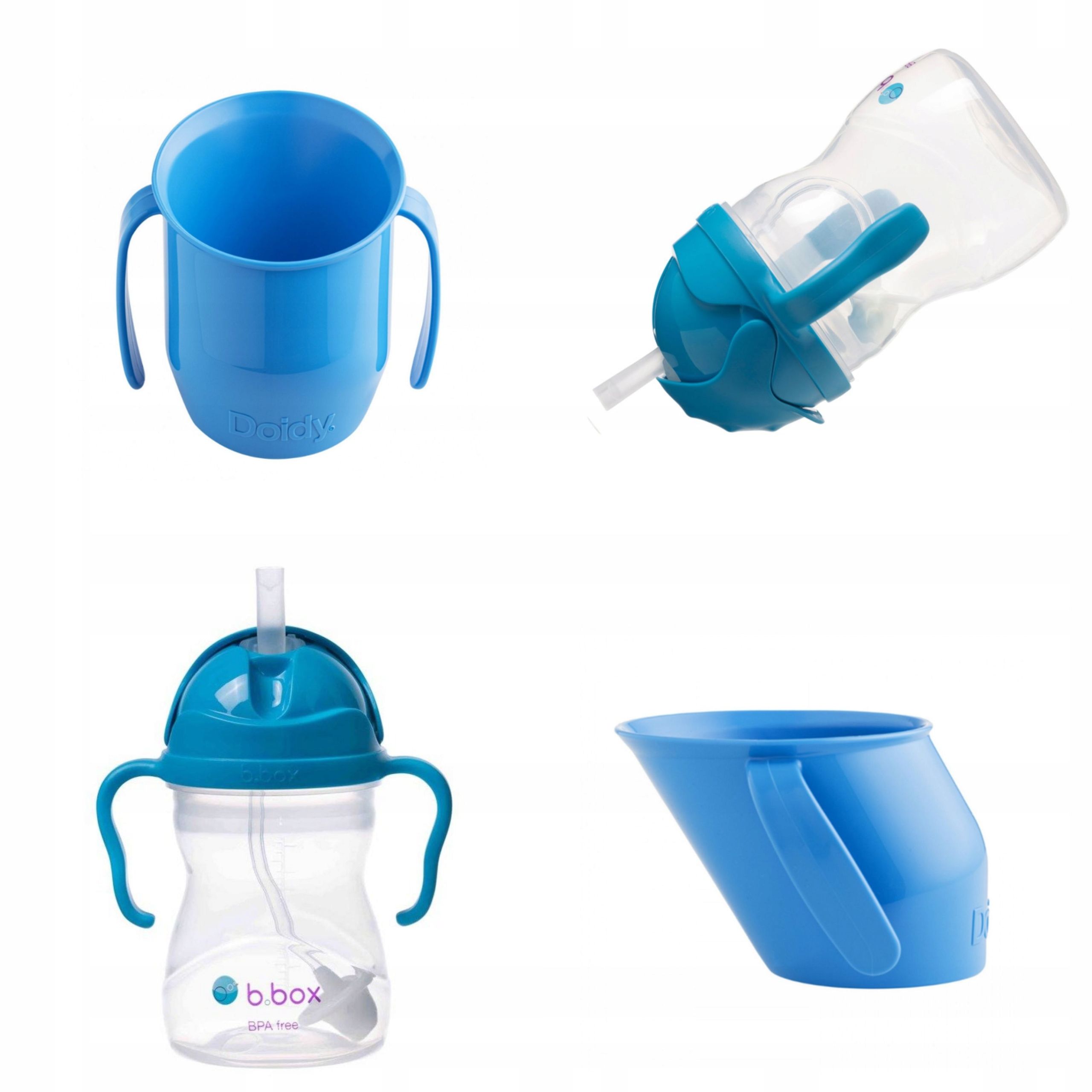  Garnitur zum trinkenlernen b.box trinkflasche mit strohhalm 240 ml + doidy cup tasse 200 ml