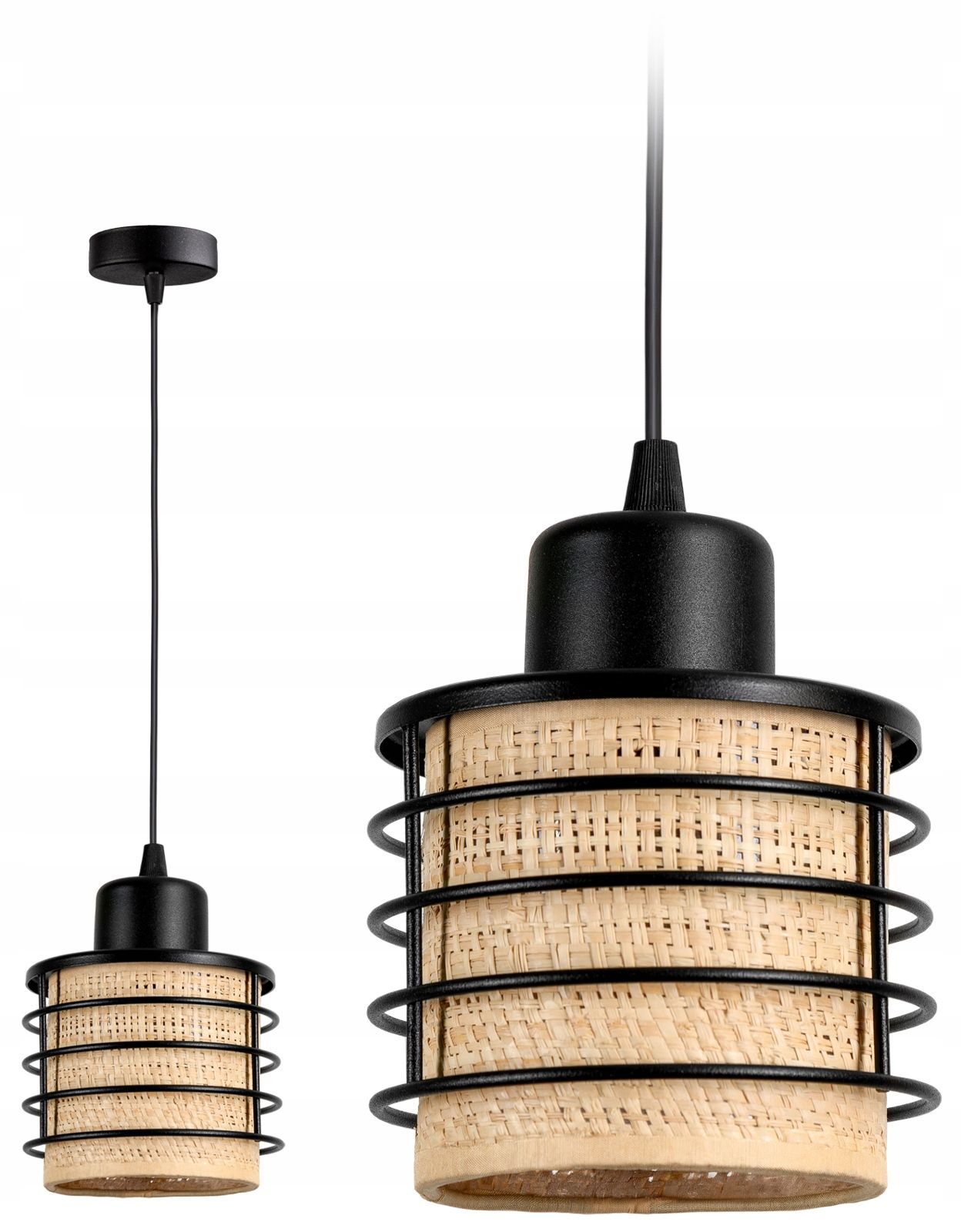  Pendel-deckenleuchte lampe stehlampe modern rattan boho loft-stil led