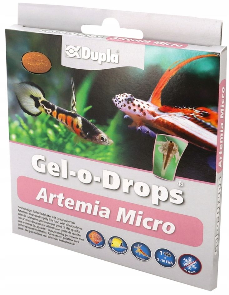  Dupla gel-o-drops artemia micro pārtika želejā zivīm 12 x 2g