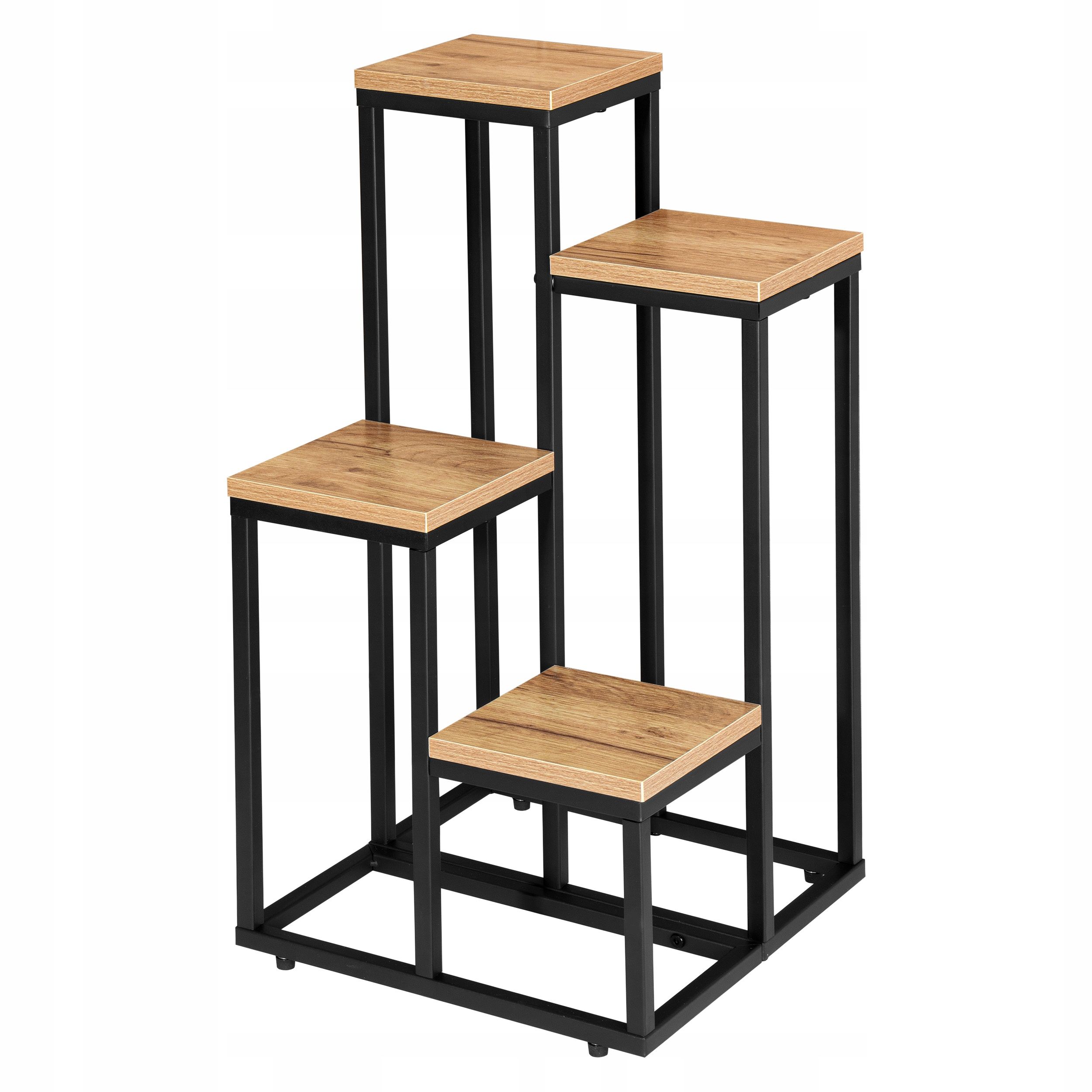  Metal stand for flowers flower stand flowerpots standing shelf with shelves loft style