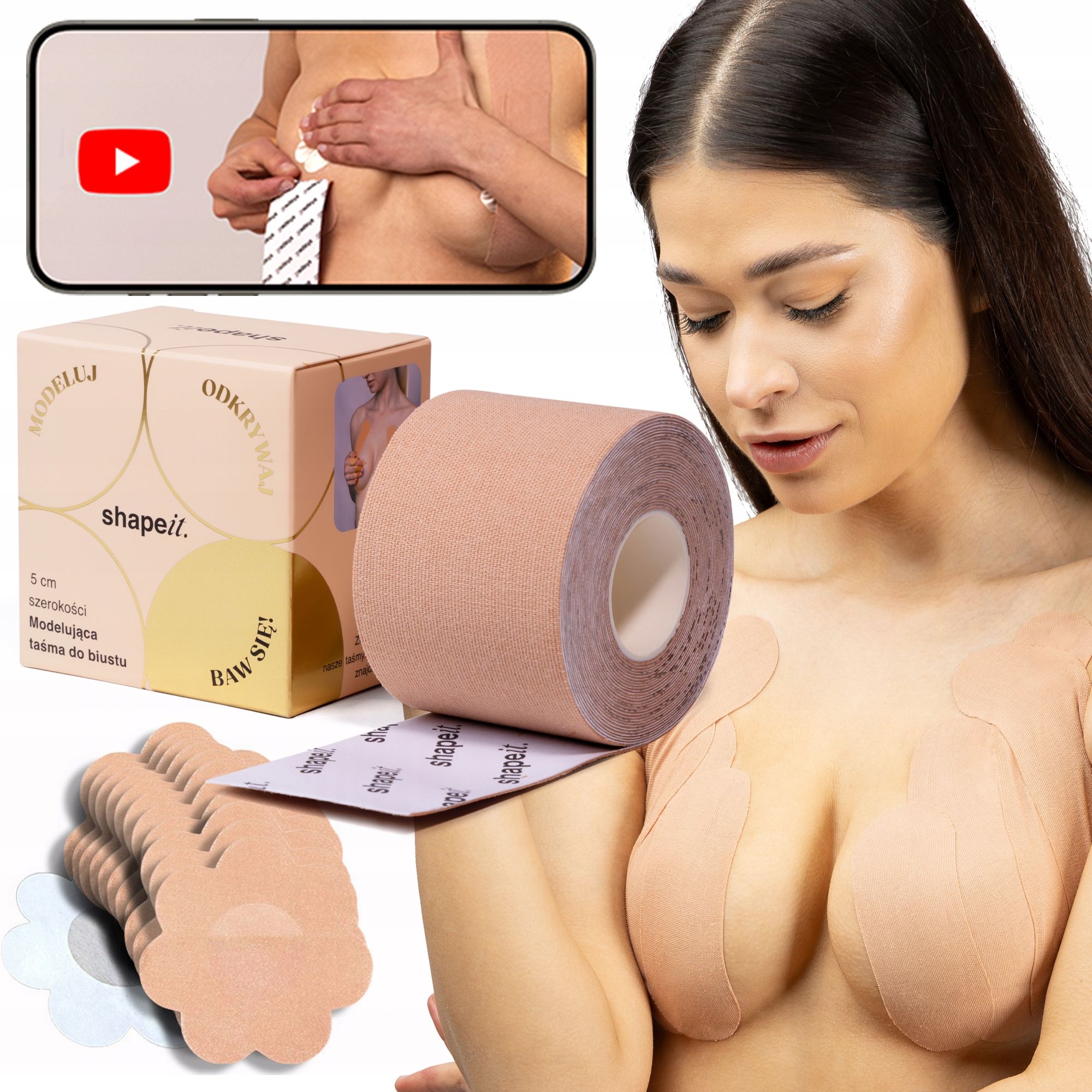  Shapeit oriģinālā lente divpusējs apģērbam lente līmēšanai drēbes 5m