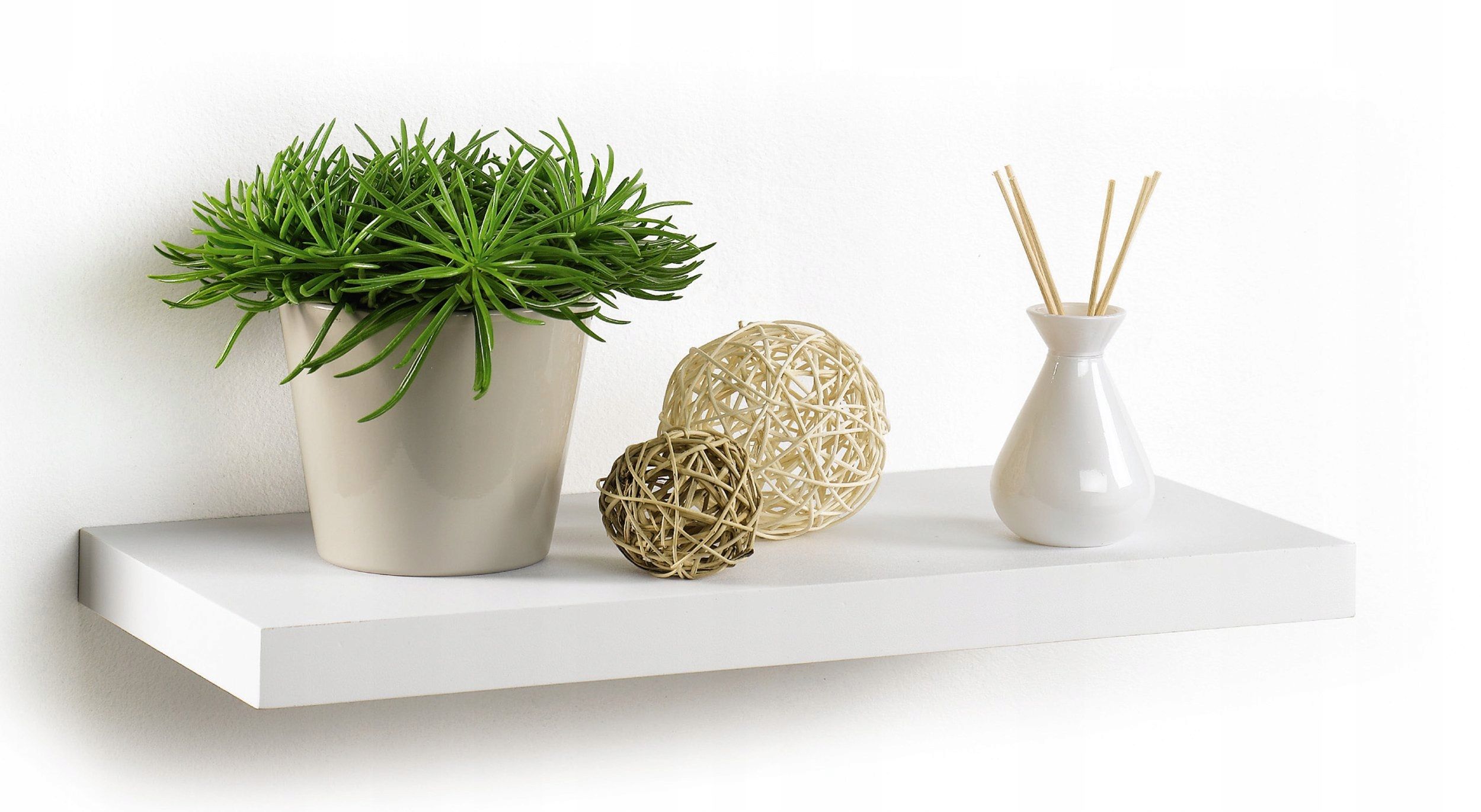  Set 3 pcs. hanging shelf shelf decorative white