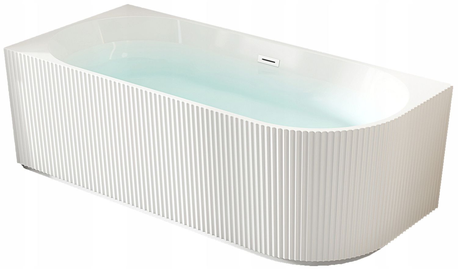  Groß freistehende badewanne zur wandmontage 170x80 wolno im bau mit rillen weiß