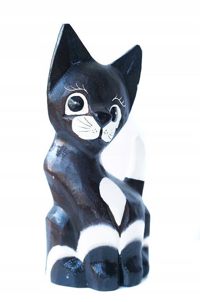  Katze kätzchen holzfigur wunderschön einzigartig dekoration oder geschenk 30cm