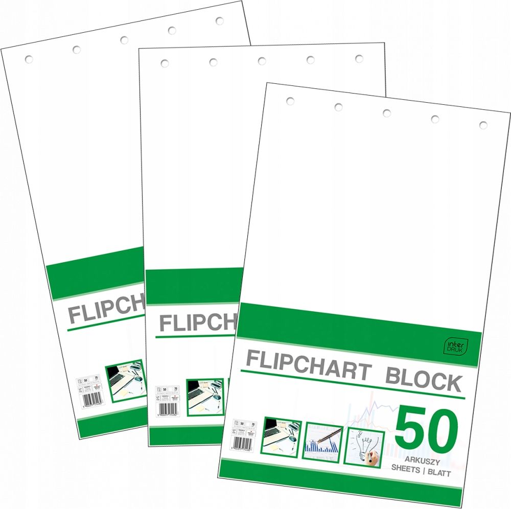  Albumas prezentacinėms lentoms tarpspauda 100-64cm 50 lapų