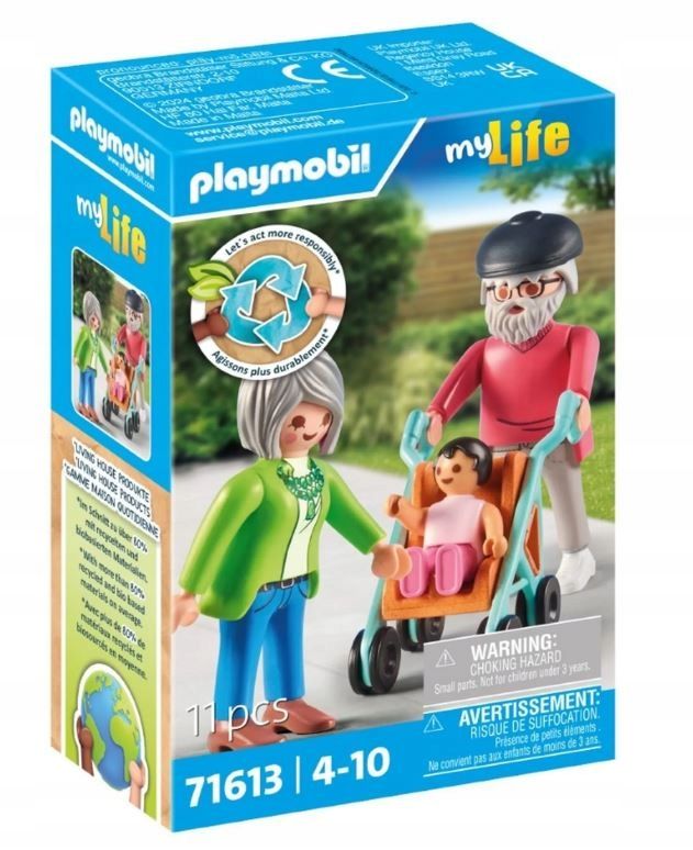  Komplektas playmobil 71423 automobilis su nameliu ant ratų