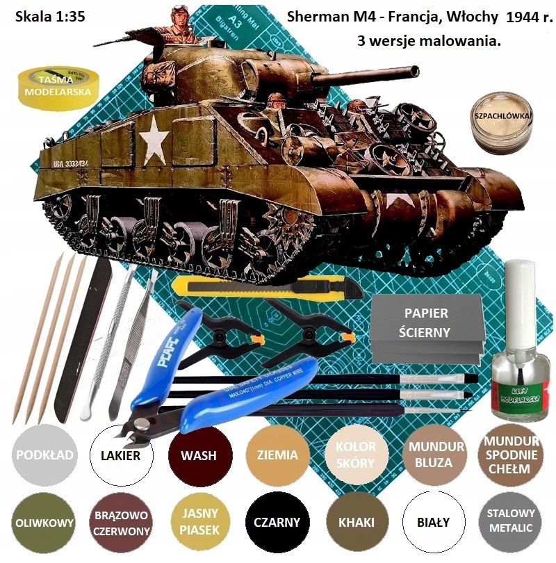  Modelis cisterna pantera tank panther type g + akrila krāsas modeļiem. aksesuāri