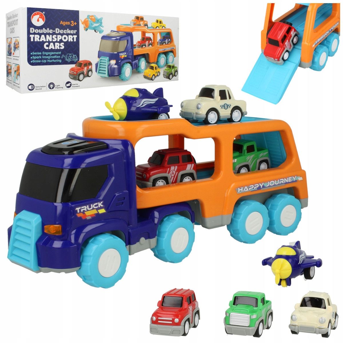  Auto lkw mit traktor ton licht led umzug kran auto
