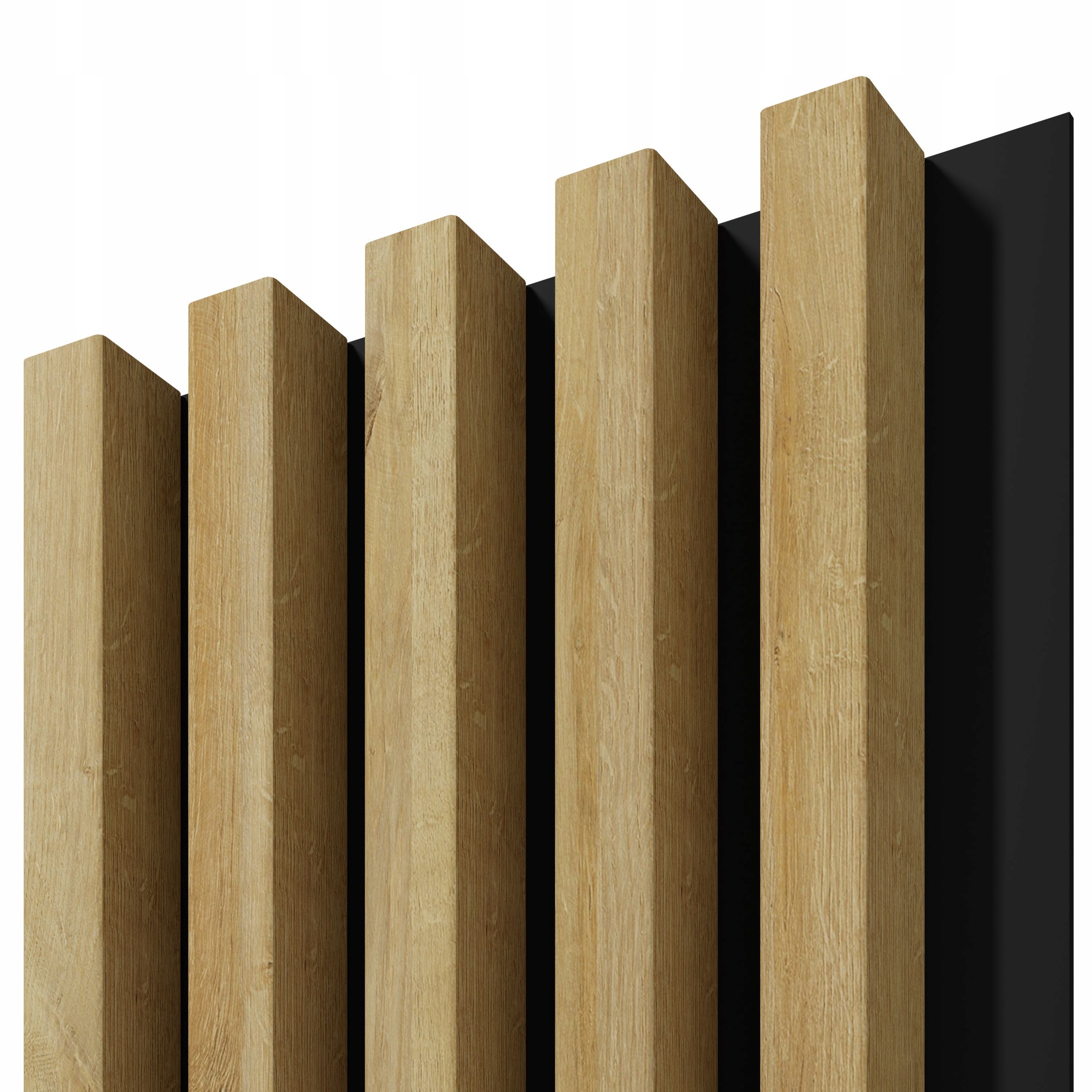 Seina liistud akustiline taldrikul plaadid valge 3d 275x6cm wotan looduslik