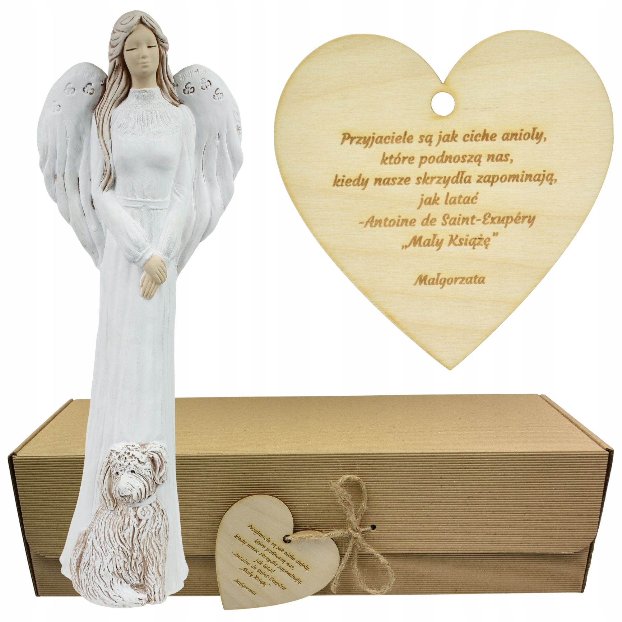  Angel figurine large adornment gift colour engraving