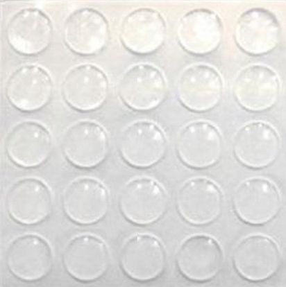  Durų stabdžiai lipnus silikono 8 x 2 mm 50 kompiuterių.