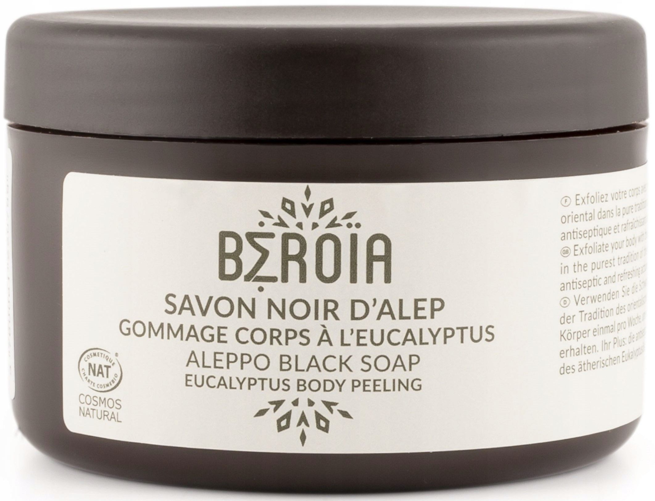  Black soap beroia aleppo eucalyptus olive oil natural 180 g