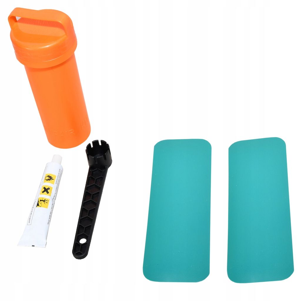  Taisymo rinkinys į sup lenta baidarė pvc klijai + lopai + dėžė