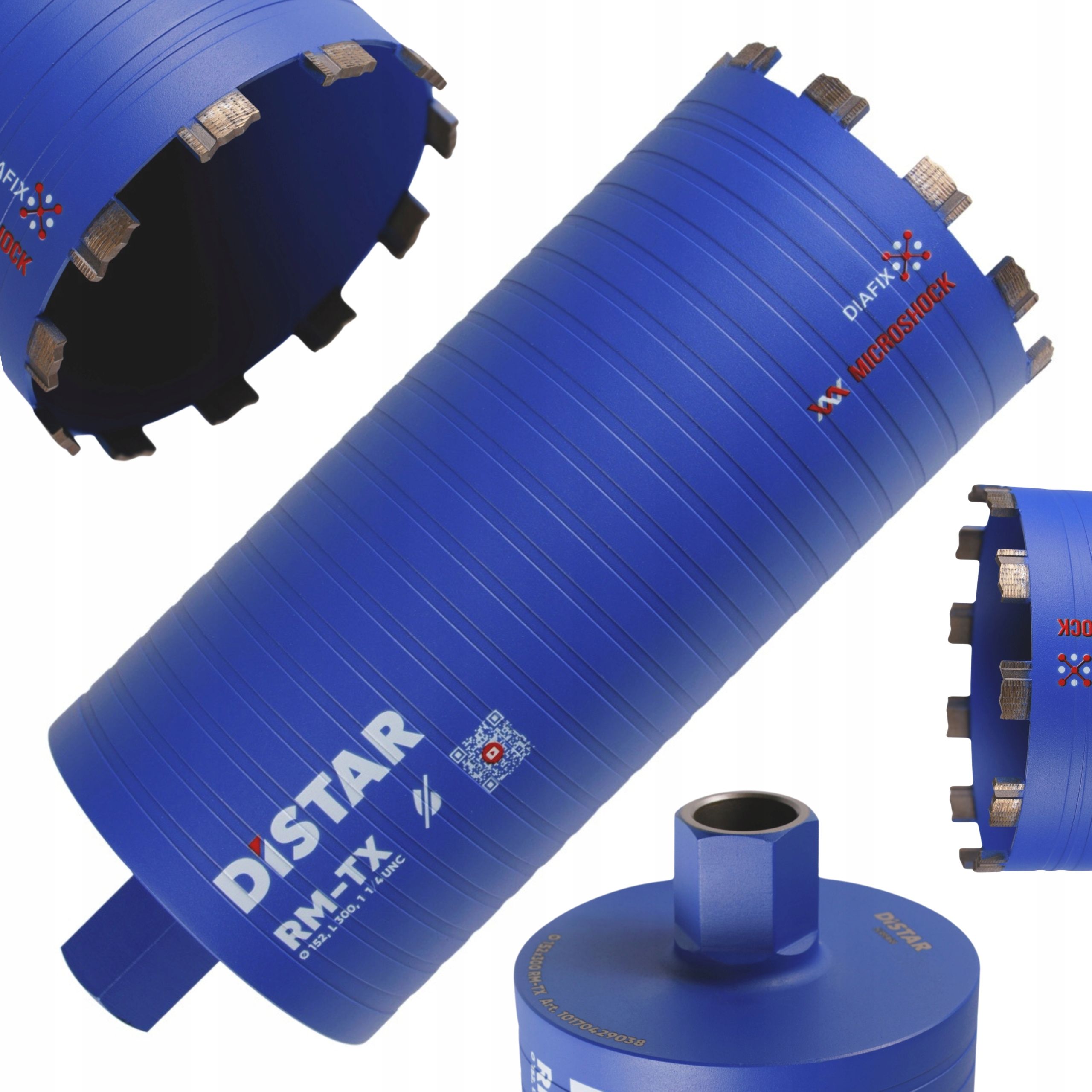  Diamantová koruna pre betón suchý distar rm-tx 1 1/4 unc 300x 152mm