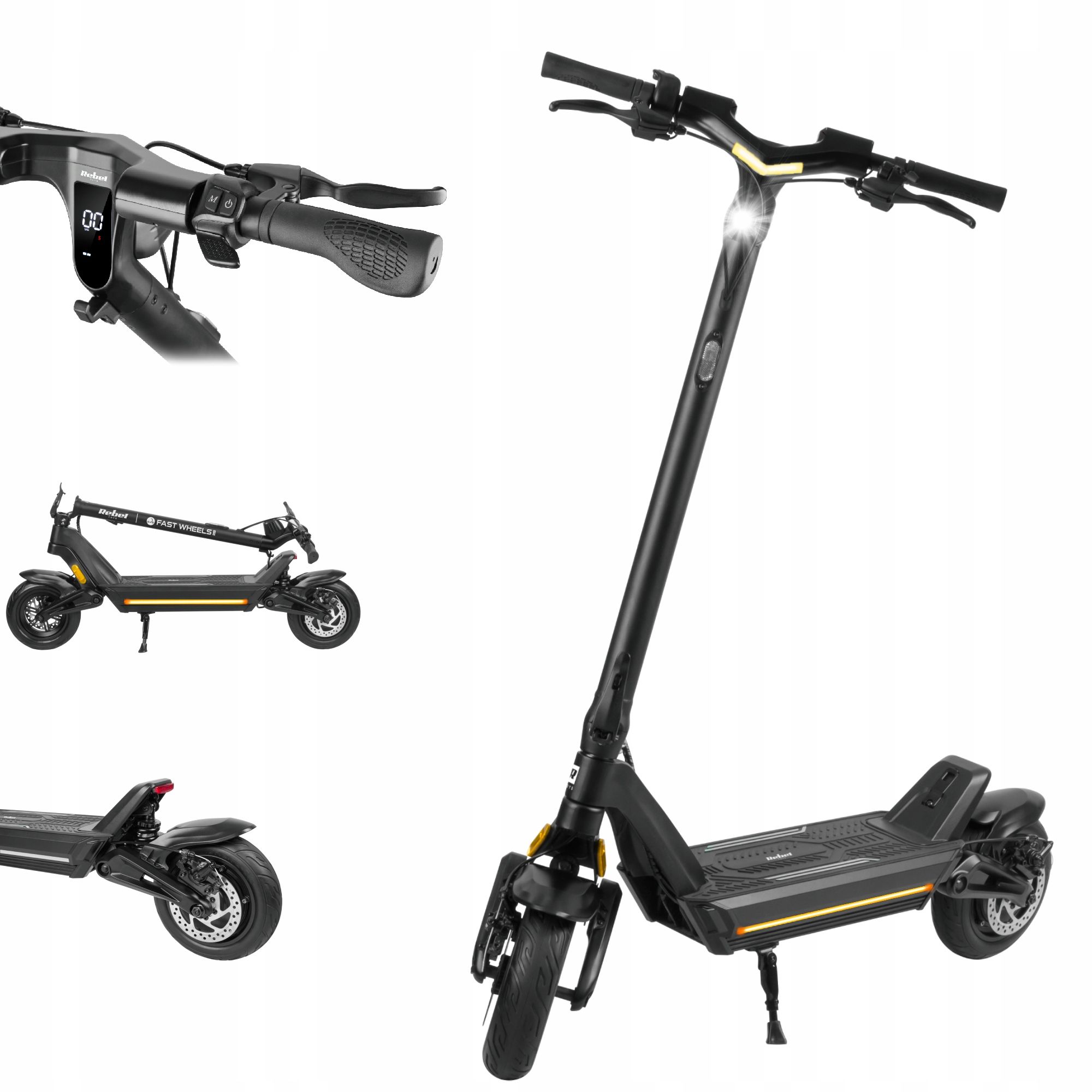  Elektroroller für kinder 12 km/h 50kg rebel faltbar leicht ipx4