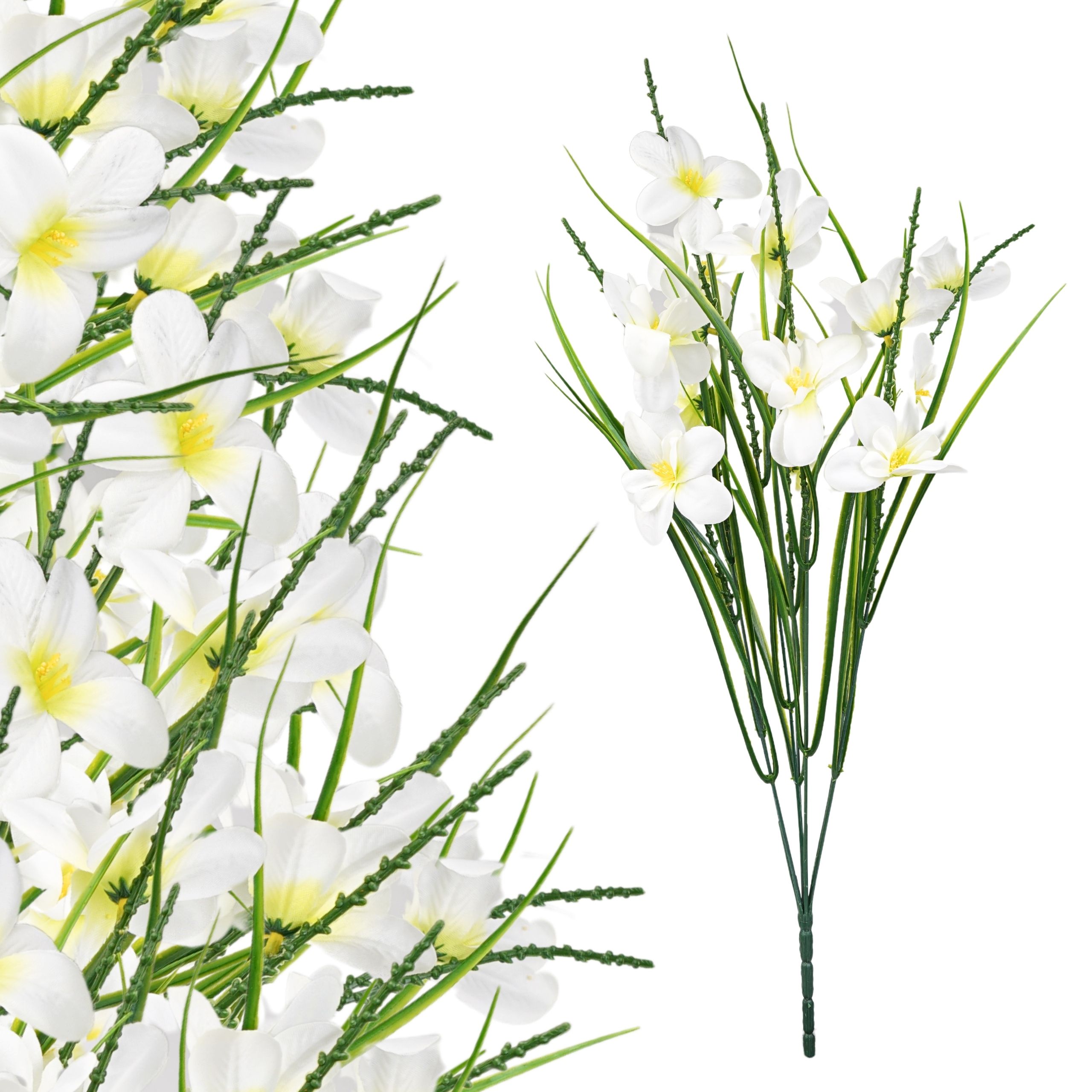  Mākslīgais zieds orhideja zars dekoratīvs rotājums florists pik 62cm