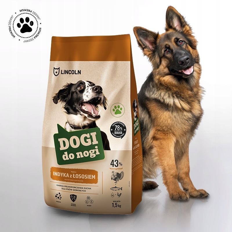  Dogi uz kājas lasis 1,5kg sausā barība par suni gans labradora border dog