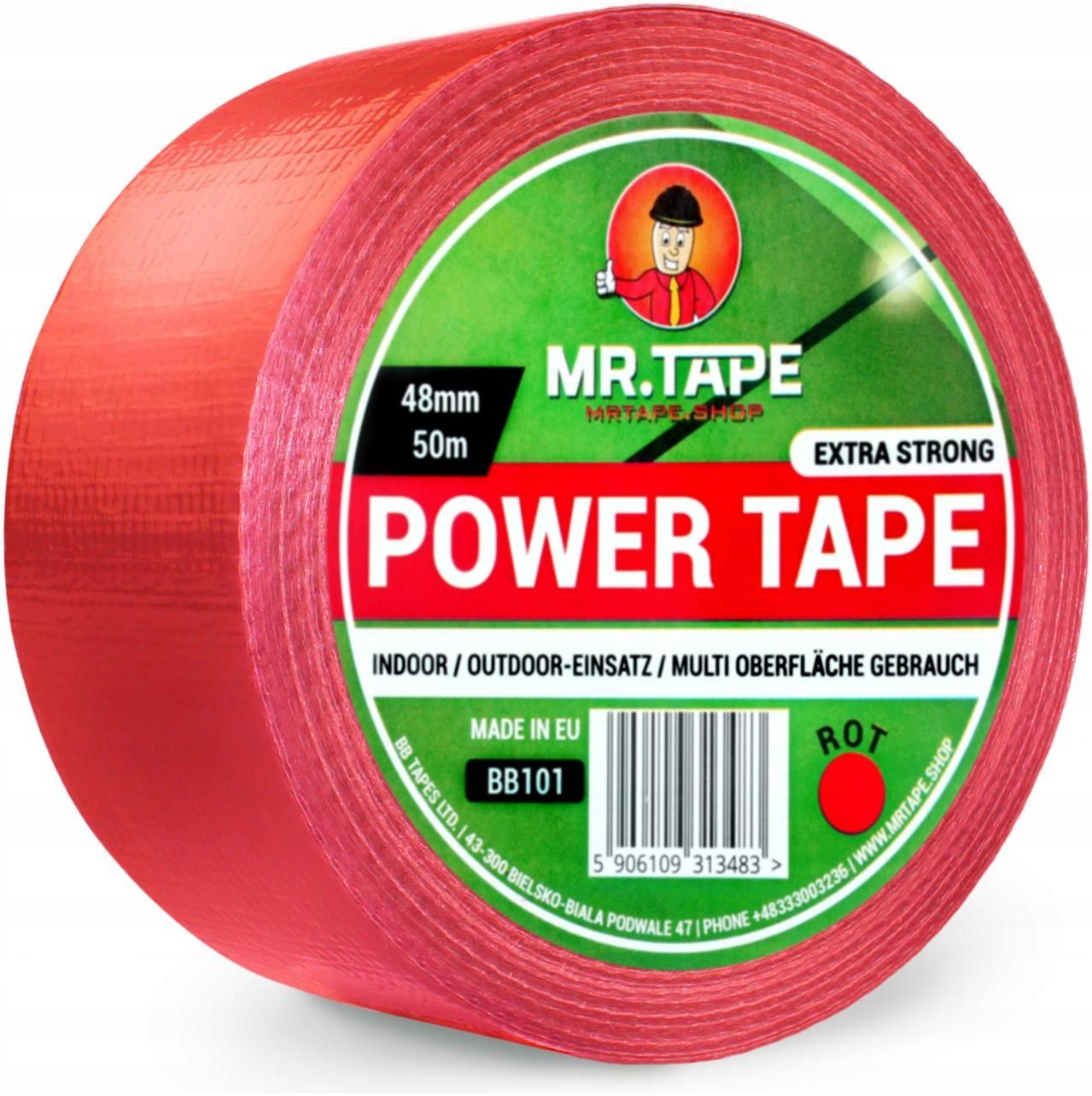  Reinforced repair tape black color 48mm 50m duct tape powertape waterproof
