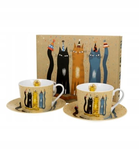  2 cups espresso with saucers safa