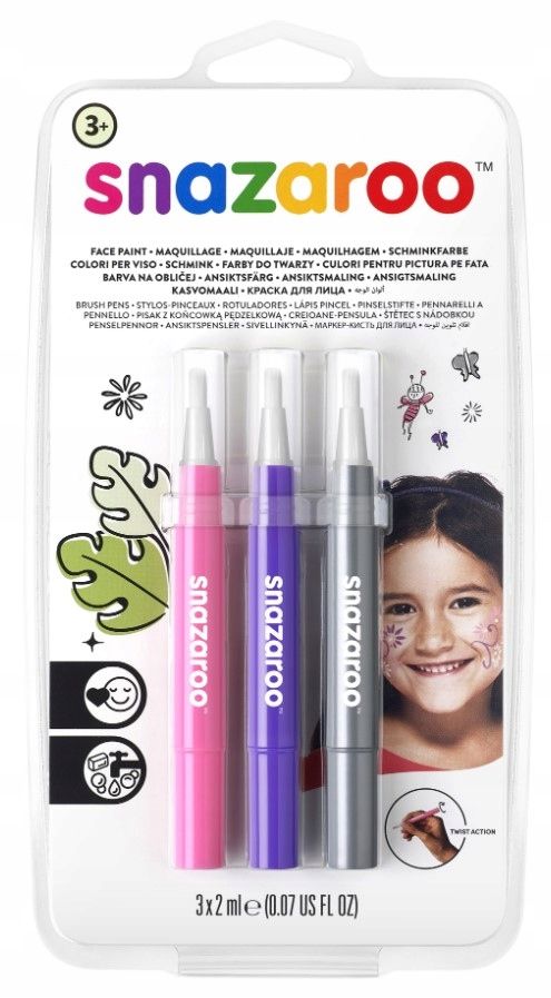  Soubor 8barvy x 18ml malovat pro malování na obličej malovat 1172039 malovat snazaroo
