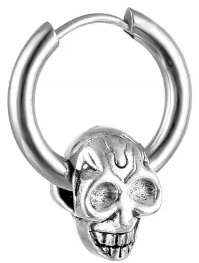  Náušnice do ucha huggie tyč jednoduchý gothic punk ocel