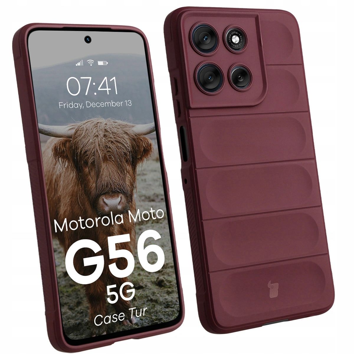  Prípad bizon robiť motorola moto g56 5g, vystužené chrbát telo case