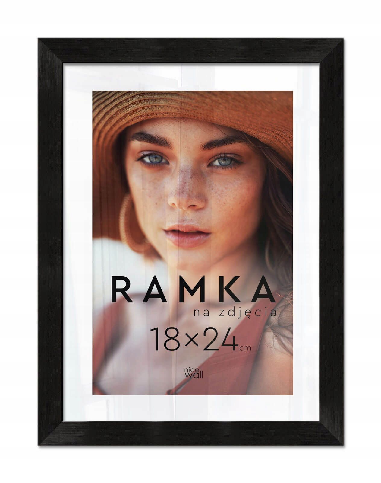  Black color photo frame 15x21 cm with support