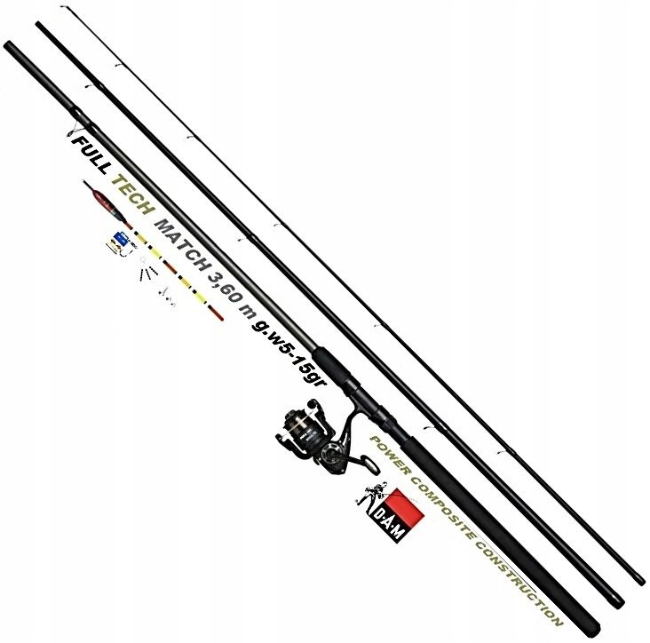  Soubor pro chytání drgajaca nahoře dam full tech feeder 3,3m / 90g
