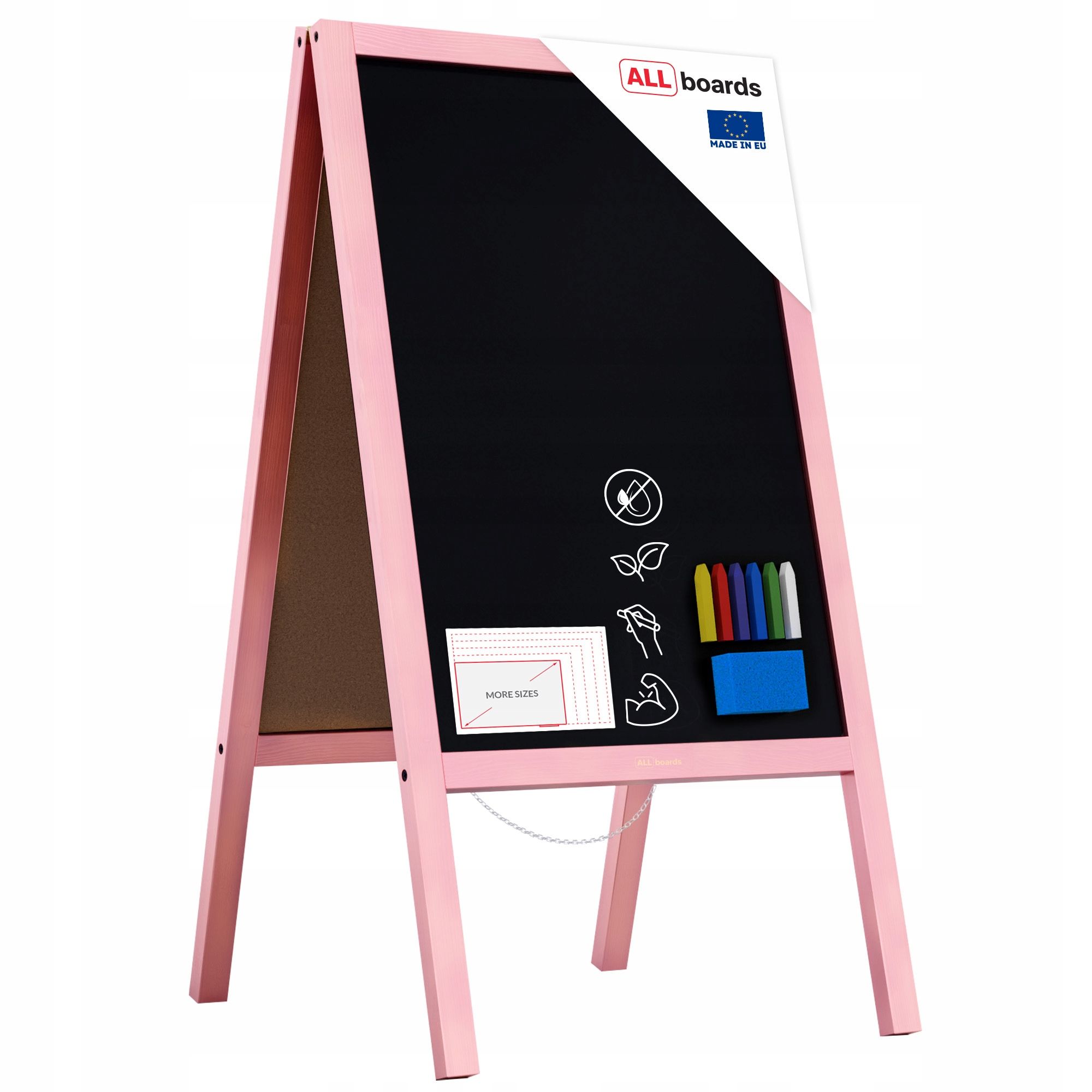  Stojan na křídu propagační černá barva rám 100x50cm stánek
