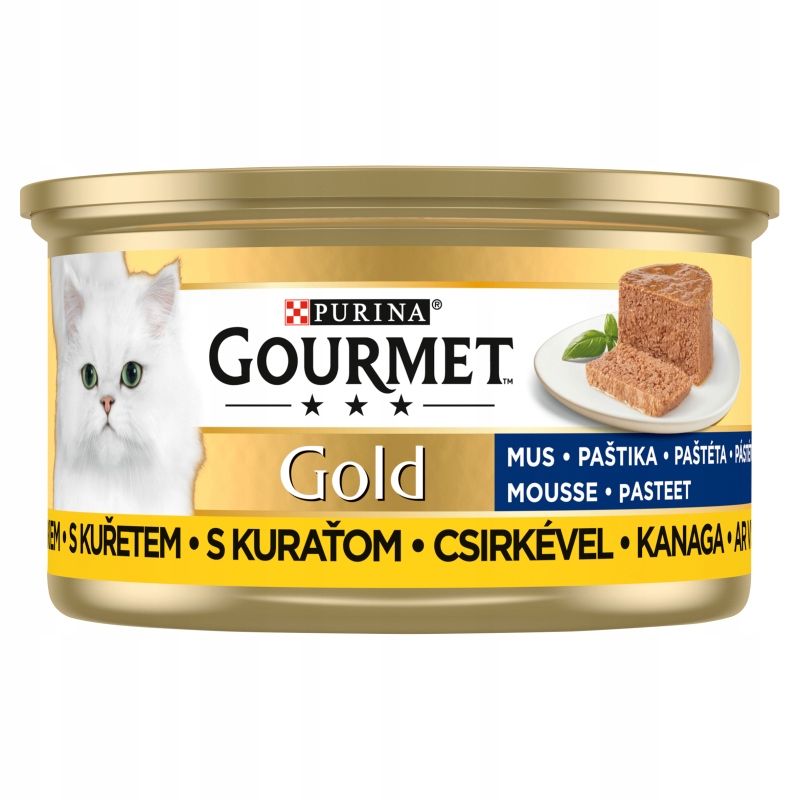  Purina gourmet gold savoury šlapias maistas su vištiena i morka 85gx12szt