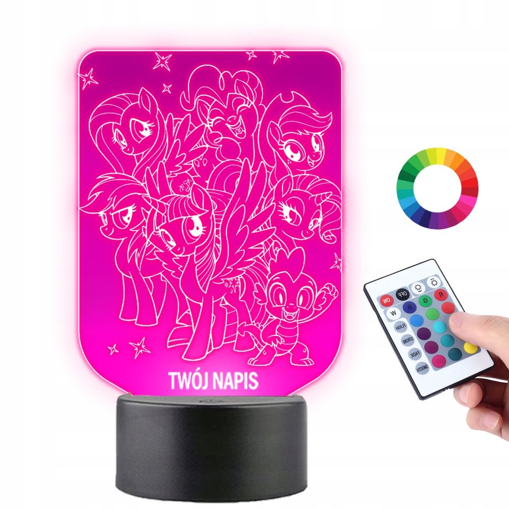  Lambipirn klaasi peal uv my little poni poni rainbow dash led + kaugjuhtimispult 16 värv