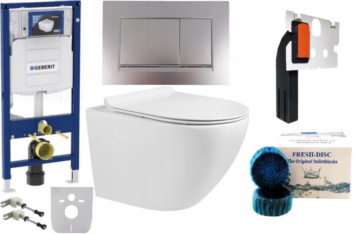  Wc rāmja komplekts geberit + atslēga + tualetes pods melns matēts + dēlis w/o+fresh