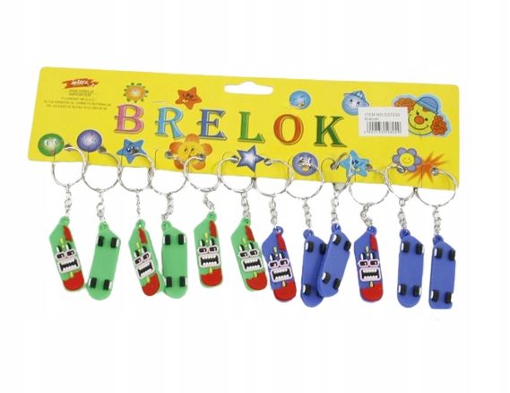  Pendant keychain tigers 6 cm for children 12 pcs. pbh toys midex