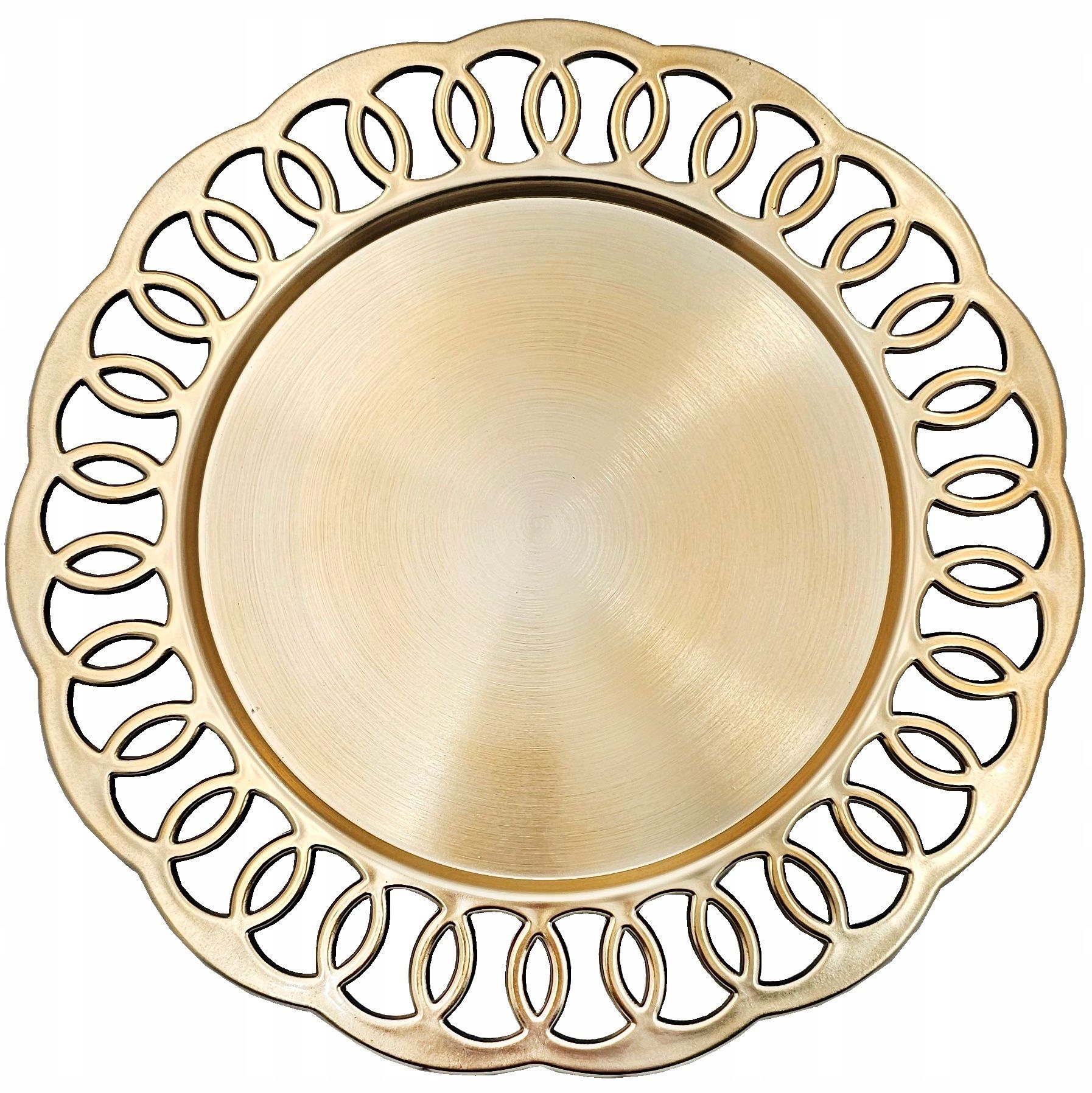  Decorative plate podstwka plastic under the plate gold o33 kp0647a