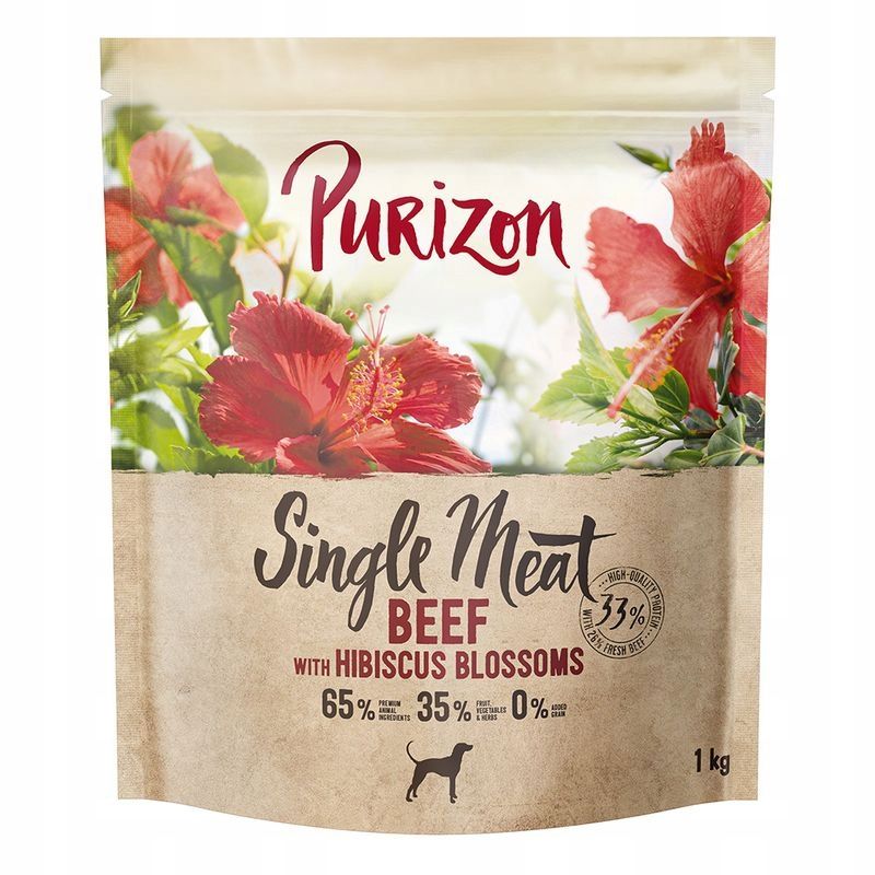  Purizon singles meat adult sausā barība lasis ar spinātiem 1 kg suņiem