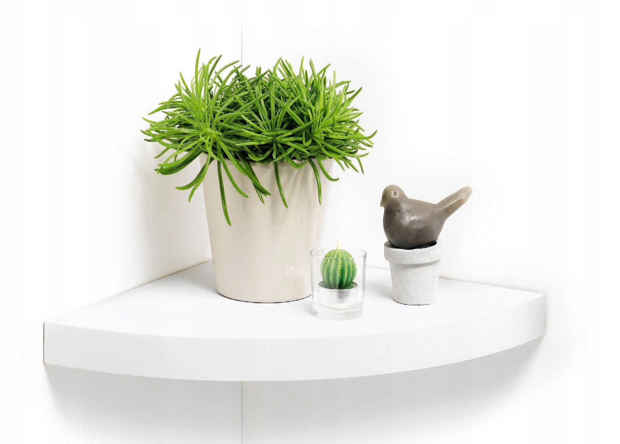  Set 3 pcs. hanging shelf shelf decorative white