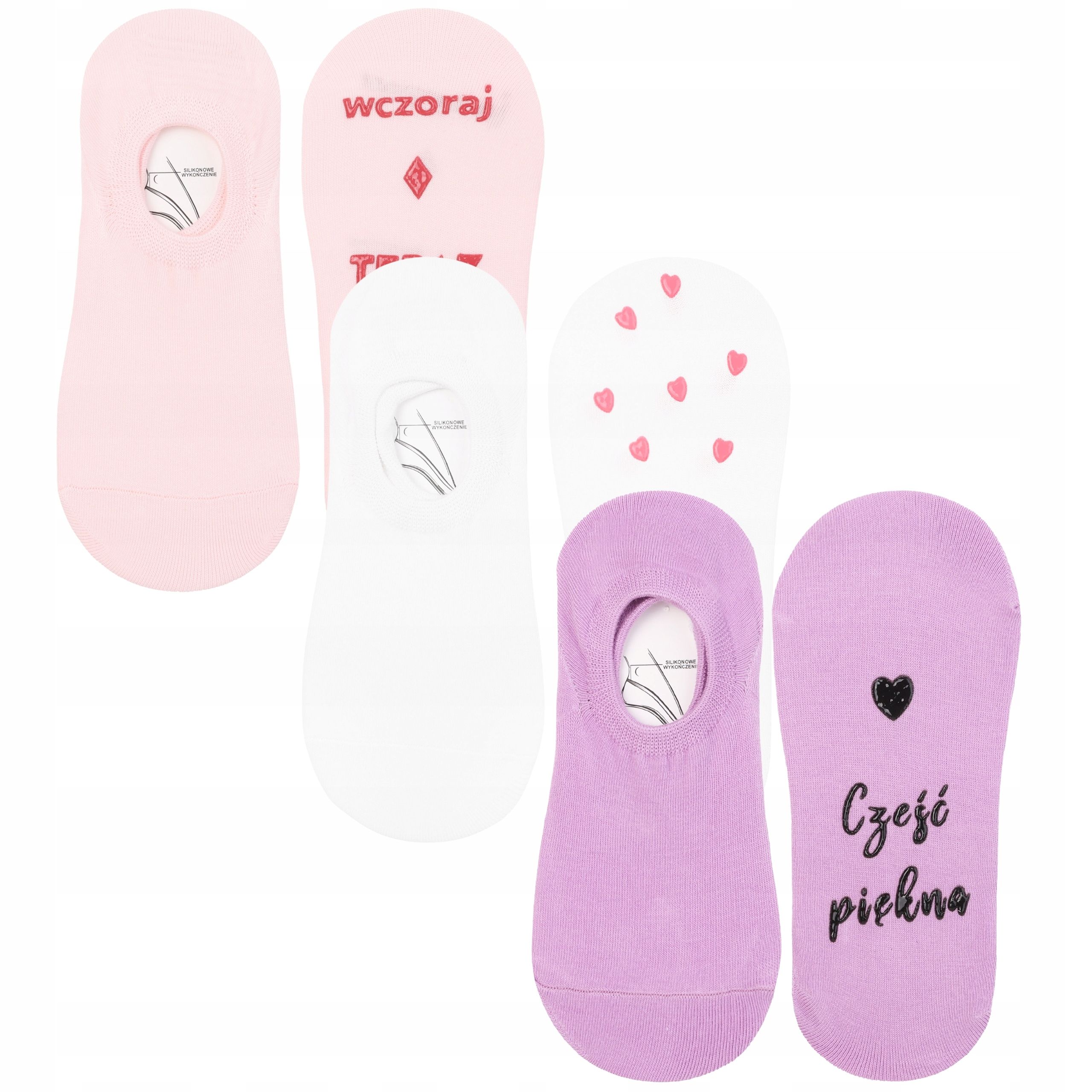  Füße damen moradsch socken ballerinas pommes popcorn pizza 3-paare 35-38