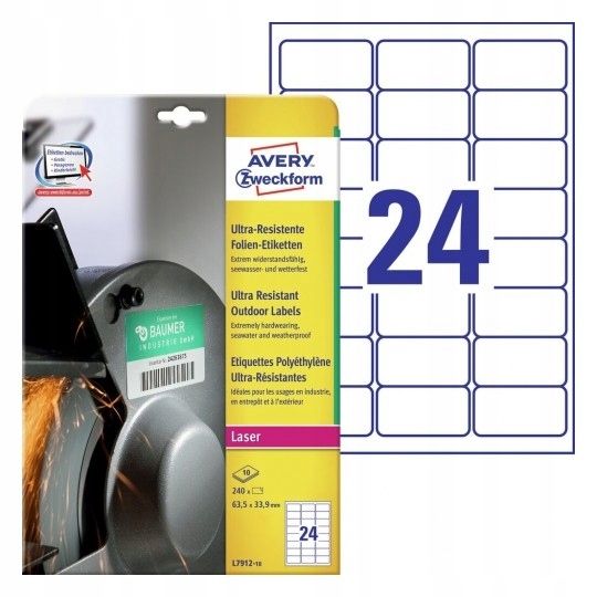  Etiķetes avery 3005riteņi punkti 18mm zils