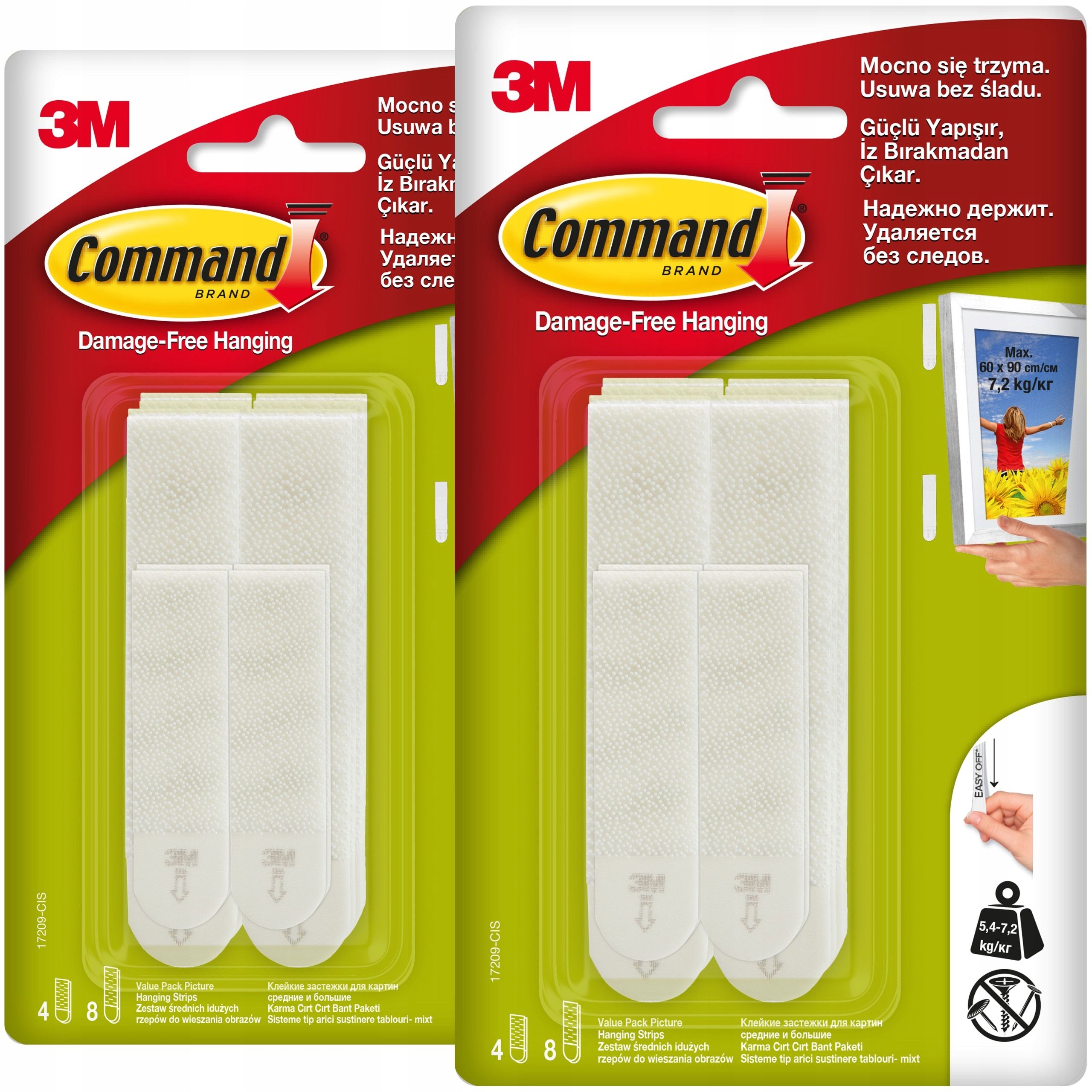 Komanda 3m velcro juostos didelis siauros 4 rinkinys = 8 kompiuterių. 17207