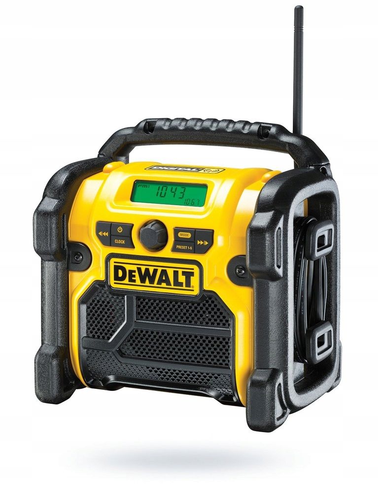  Construction radio receiver dewalt battery-powered dab+ fm 18v without battery dewalt