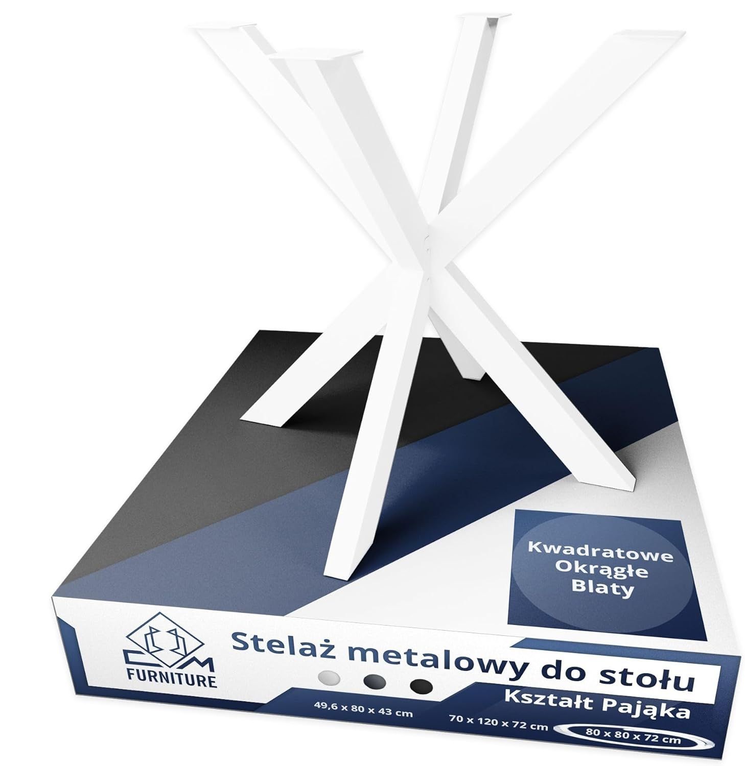  Kovová noha kovový rám pro stůl pavouk loft styl držák biala