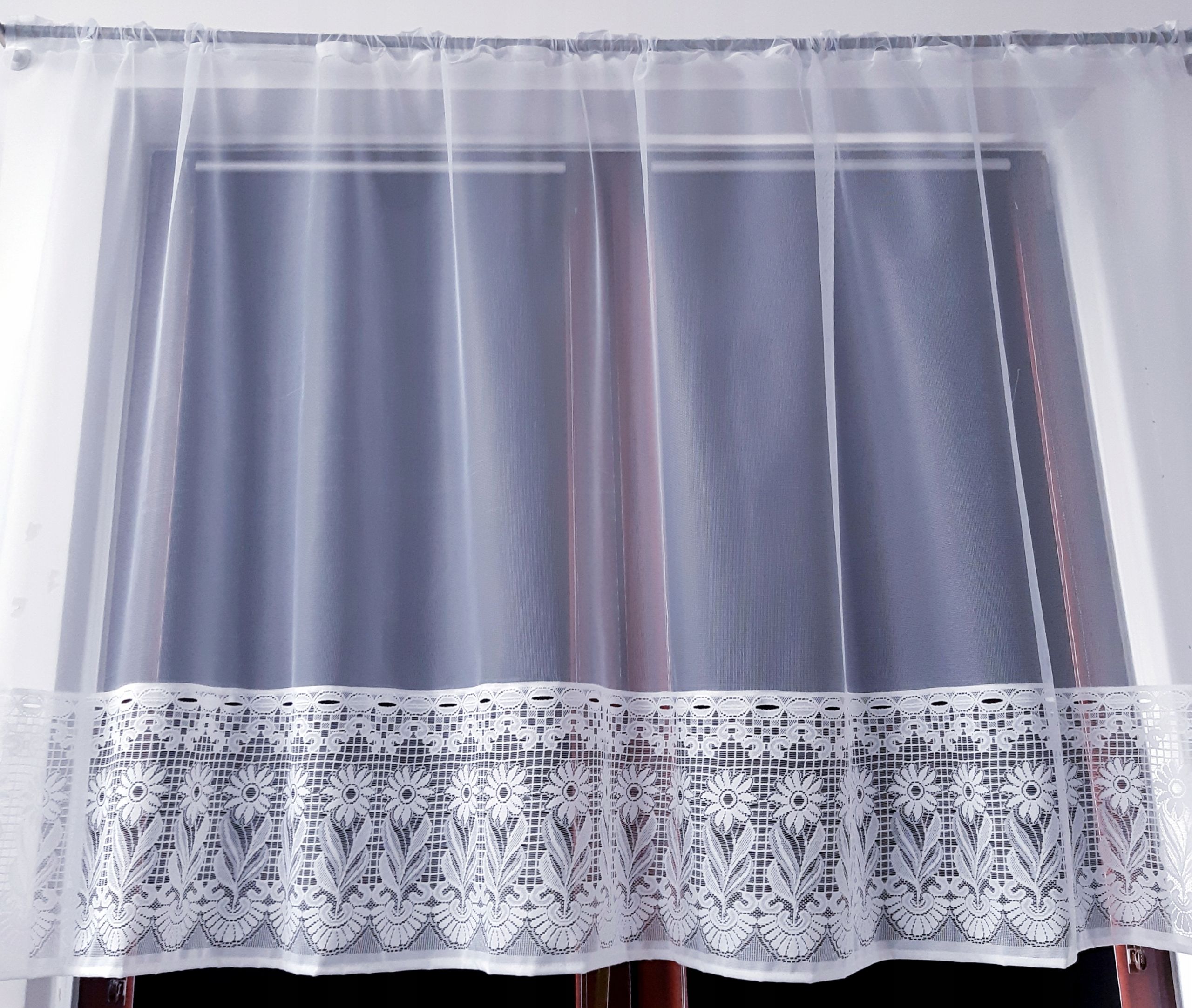  Užuolaida užuolaida stačiai žakardas baltas 250x250 cm
