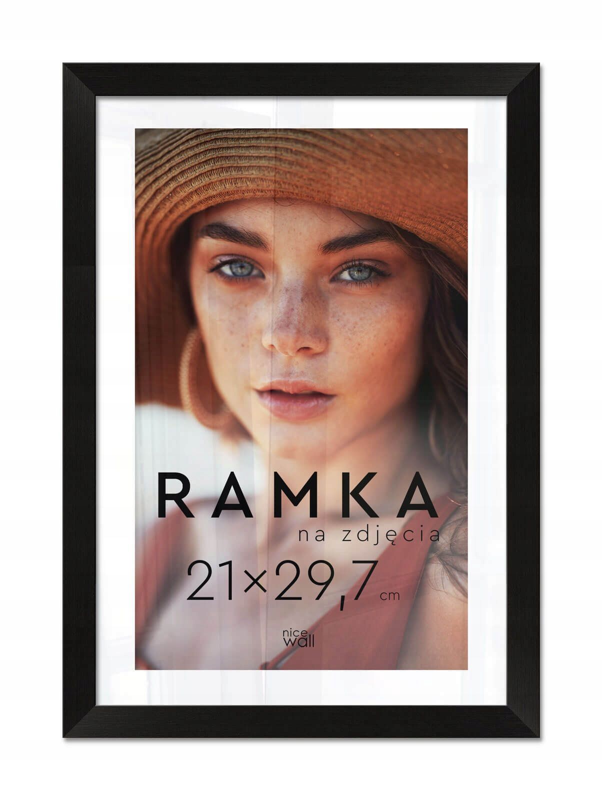  Black color photo frame 15x21 cm with support