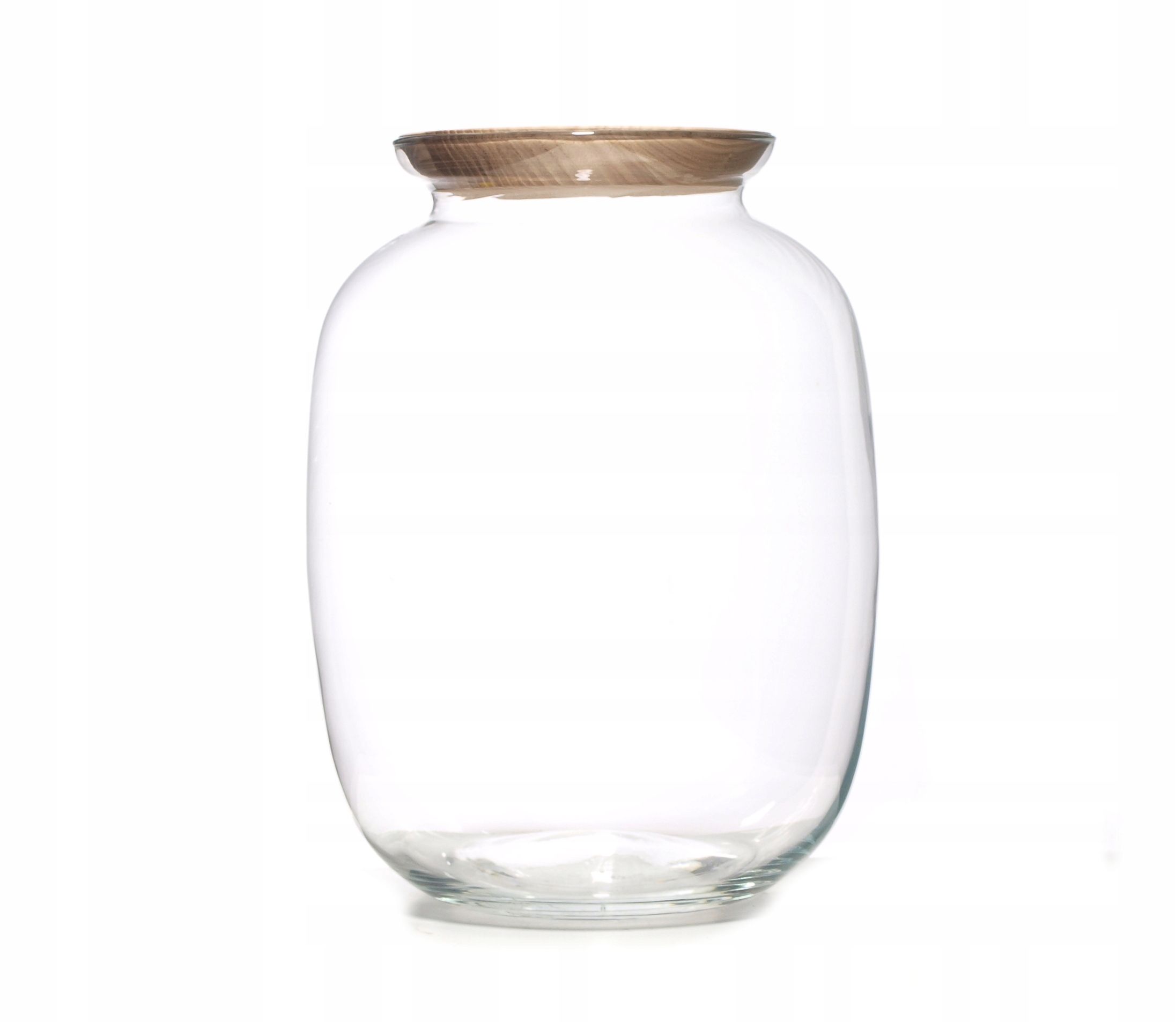  Kopa stikla vāze jar balons xs-h25 + korķis mežs burkā