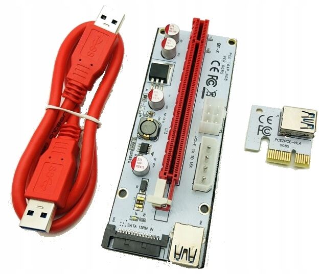  Cable atx 24pin dual psu 2 power sources add2psu riser