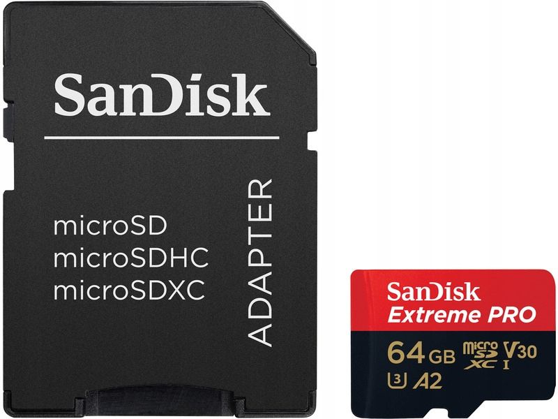  Sandiskas micro sdxc extreme 128gb 190mb/s u3 v30 a2