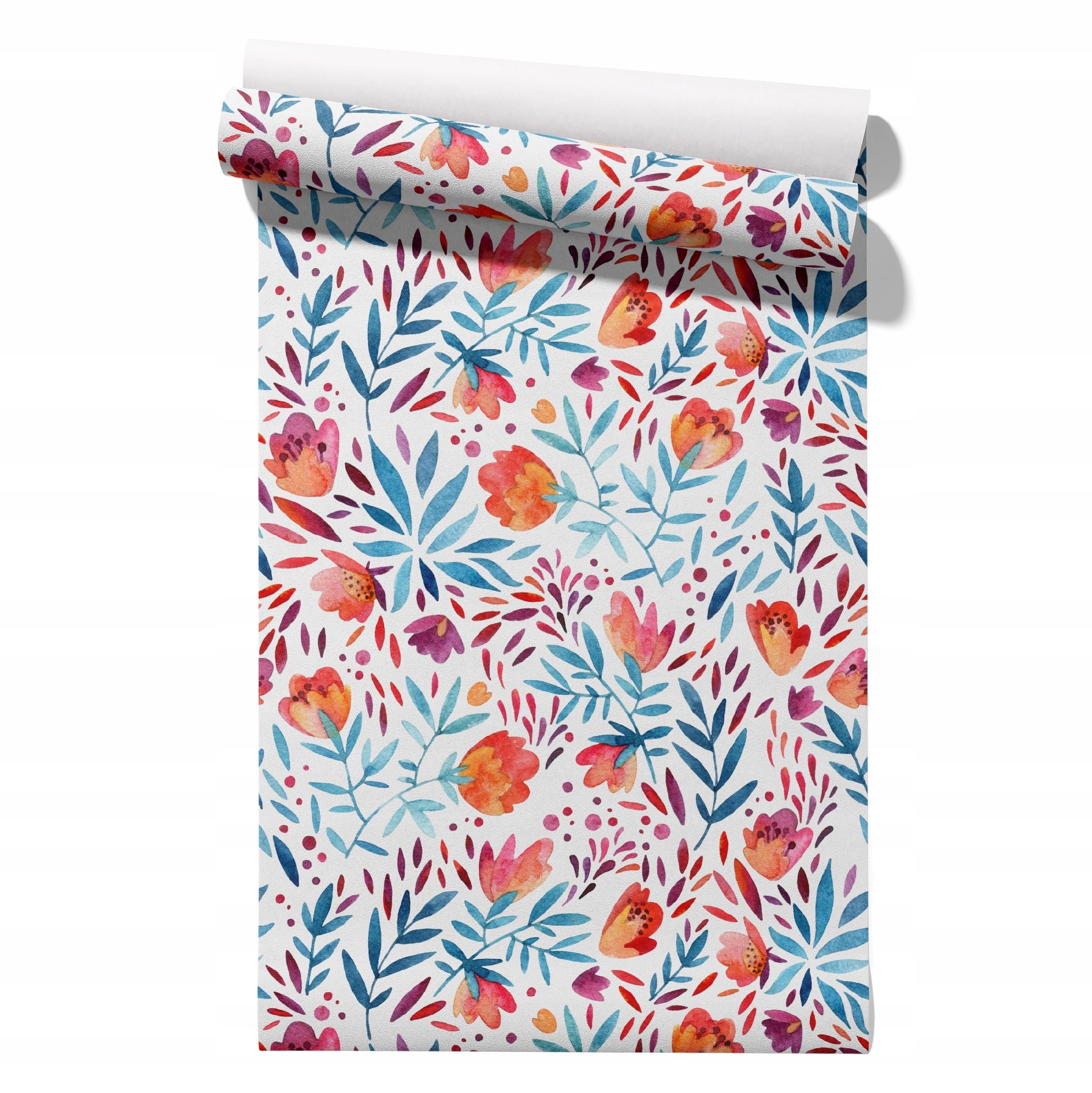  Wallpaper non-woven fabric pastel cherries wallpaper in a roll 50cm x 6,1mb