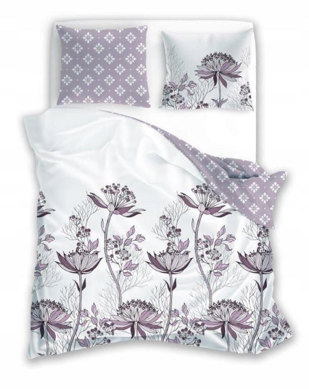  Bettwäscheset blumen blumen grau farbe 160cm baumwollsatin